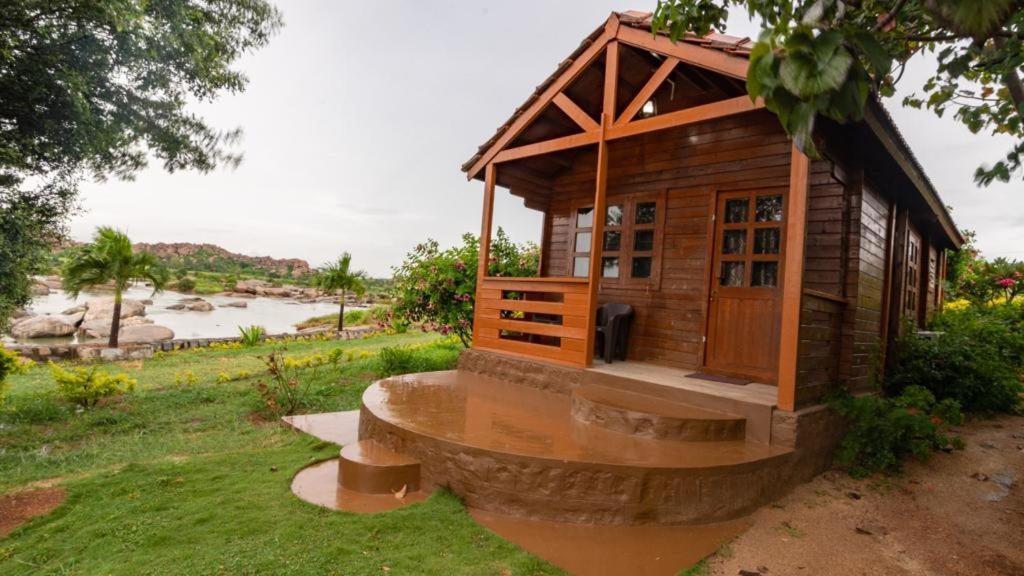 Hotel Leo Woods Hampi River View Exterior foto